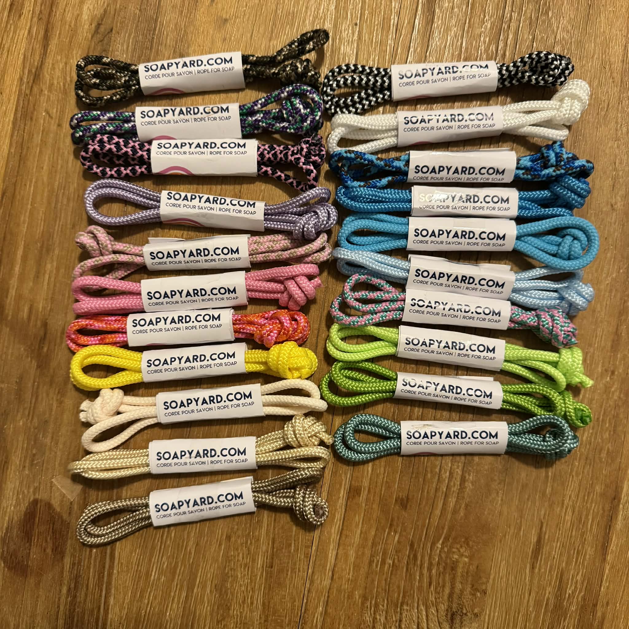 Savons avec corde | Prix de gros (packs de 8) & prix de vente conseillés