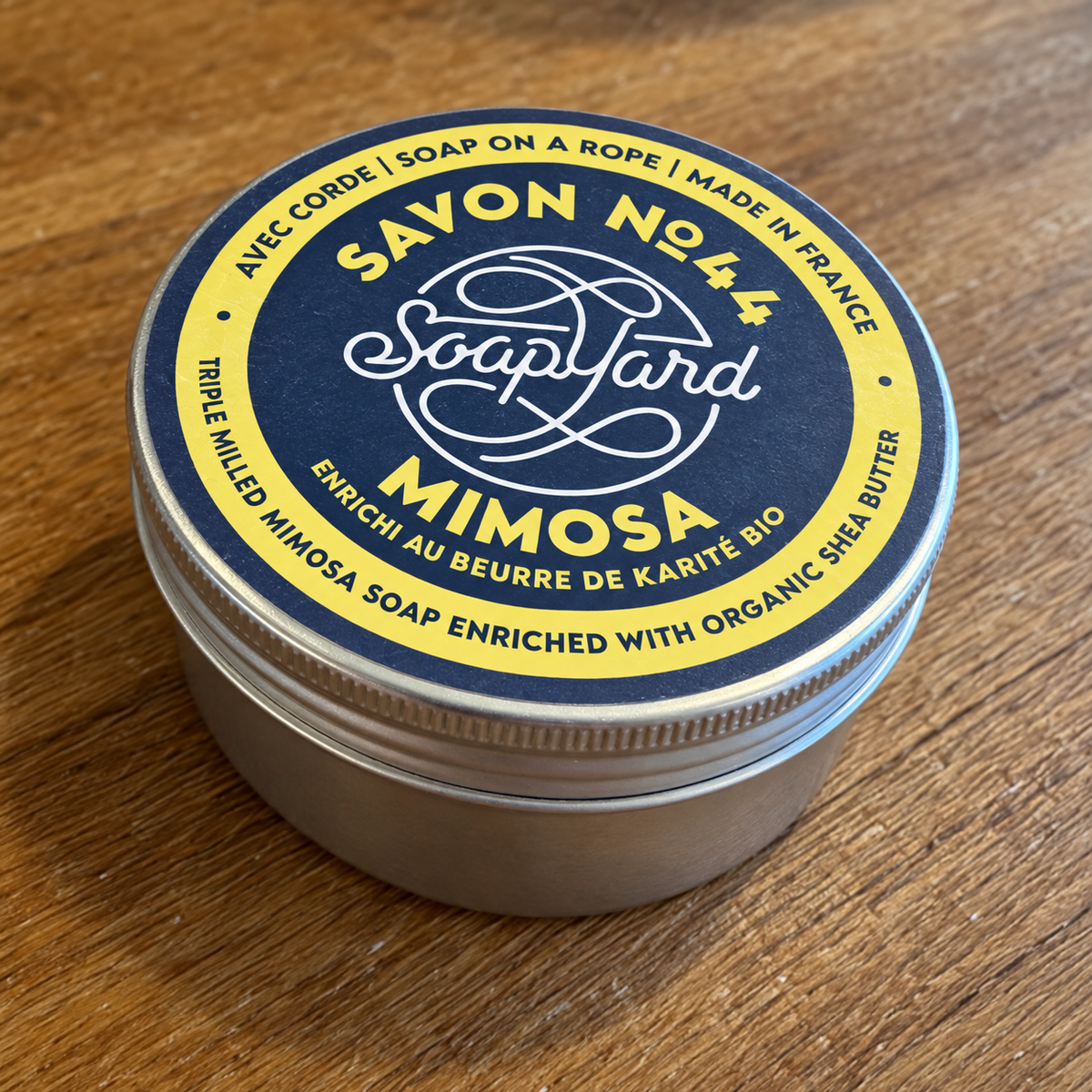 Savon Mimosa n°44 — boîte en aluminium Soapyard